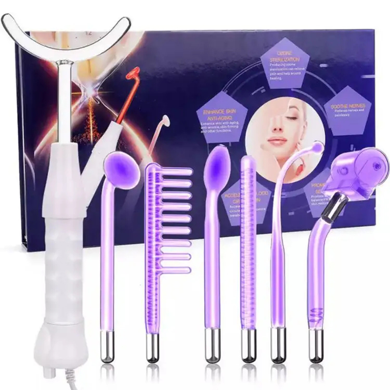 Portable High Frequency Device Electrode Wand Facial Machine Acne Remover Face Massager Beauty SPA Skin Tightening Face Lifting Skin Rejuvenation