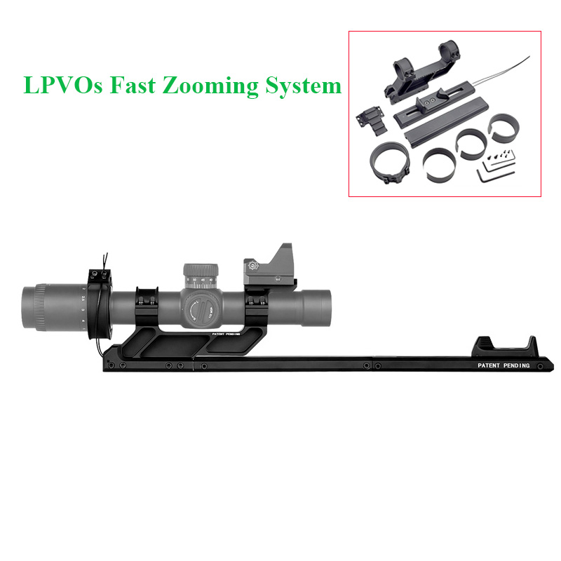 Tactical LPVOs Fast Zooming System Scope Switch 34mm Tube Optical Centerline Height Magnification Adujusting Scope Mount