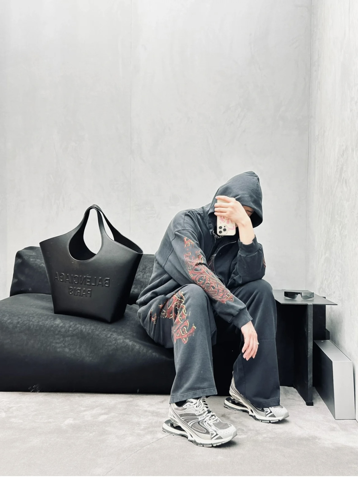 Original Pants 23SS New Inkjet Graffiti Printing Sports Pants Loose Fit Casual Pants Men Straight Pants Loose Men's Duty Trousers