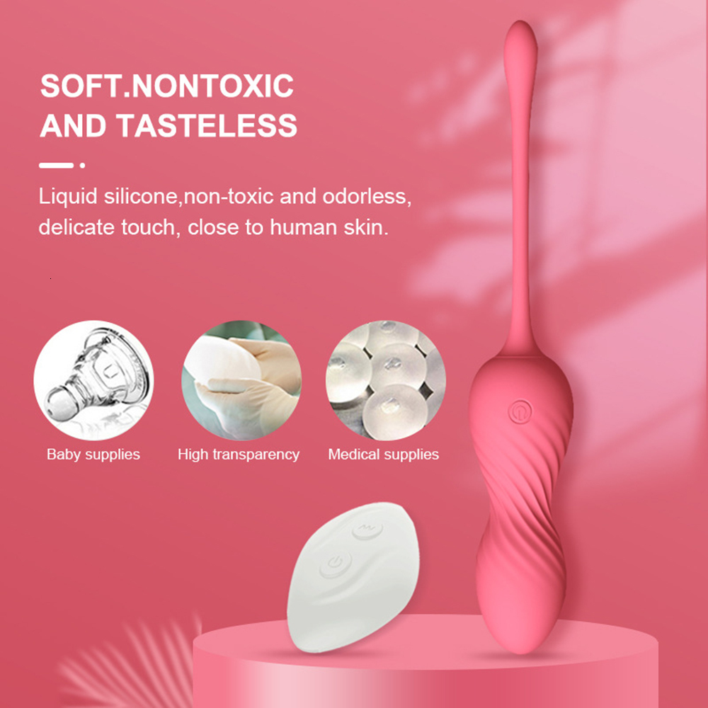 EggsBullets Kegel Balls for Women Exercise Weights Flexible Silicone Benhua Remote Ball Beginners Advanced 230804