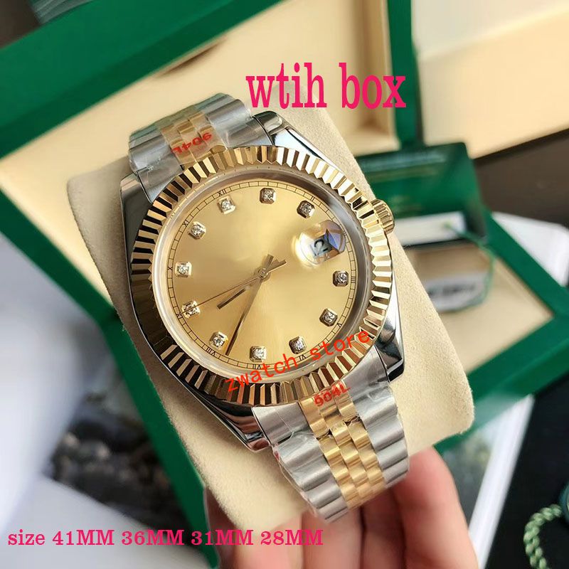 Mens Watch Designer High Quality Mechanical Movement Watch 28-31MM Quartz Movement 36-41MM Stainless Steel Chain Blue Waterproof Gemstone Mirror Glow Function