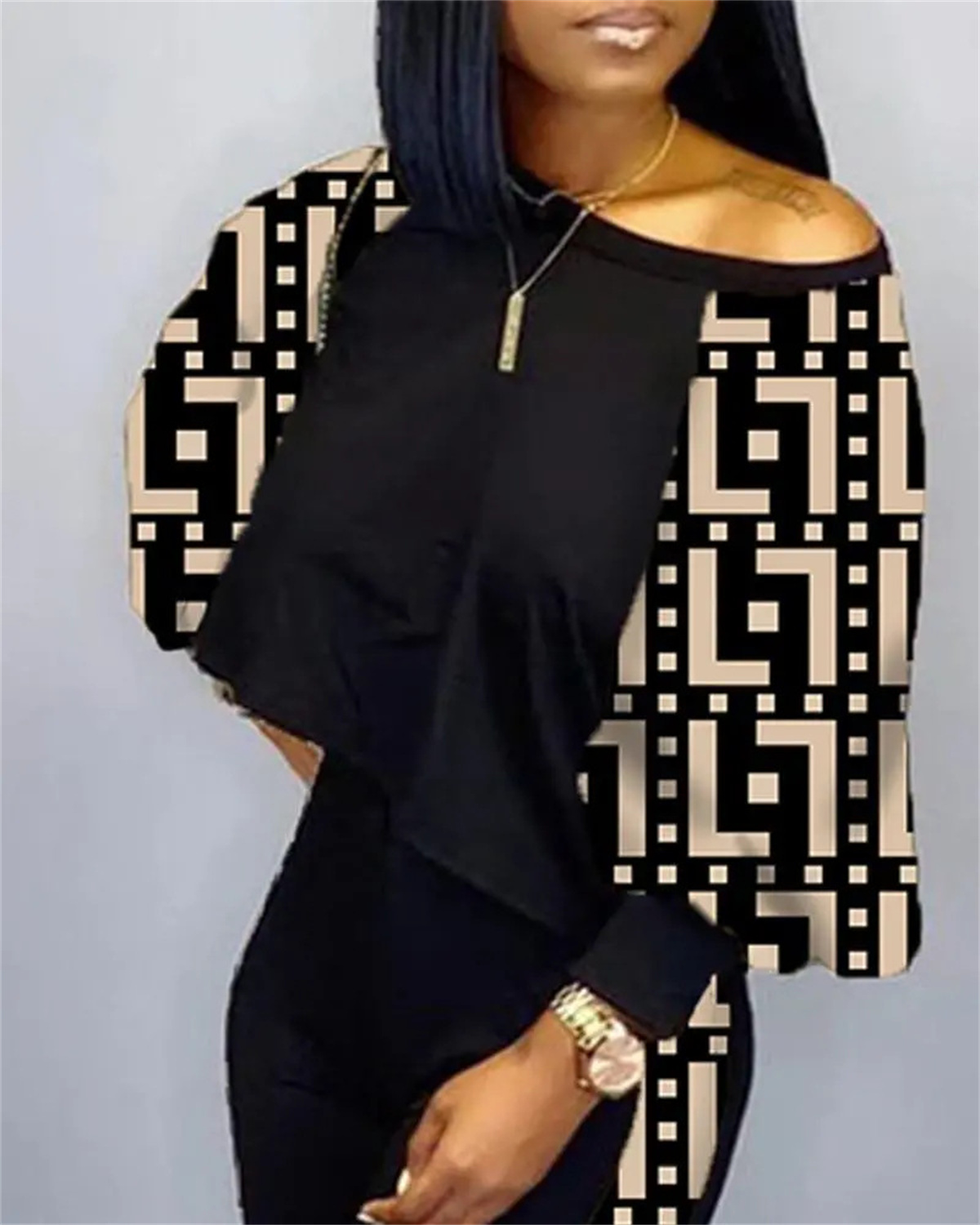 Women Tracksuits Jogger Dress Shirts and PANTS Suits letter Print 2 Piece Set Long Sleeve Lady Outfit Sweatsuits Blouse Trouse Tops Leisure Clothes ou