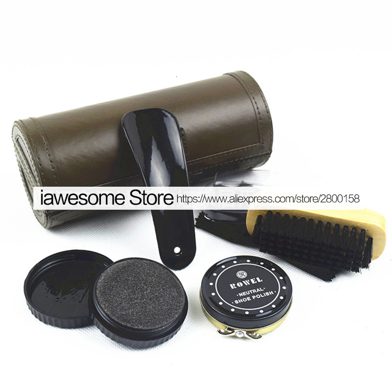 Shoe Kit for Boots & Sneakers Professional Cleaning Set with Polish Brush, Horn Shine Tool, Leather Care - 2024