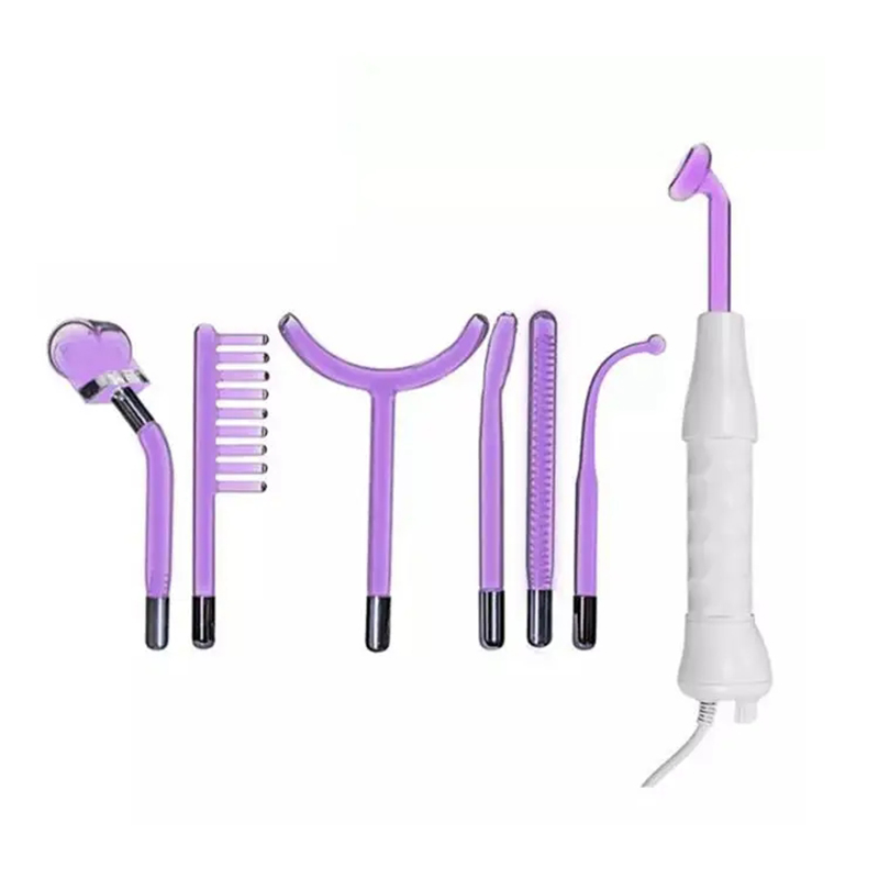 Portable Beauty Infrared Device High Frequency Facial Machine Skin Spot Acne Remover Skin Rejuvenation Electrotherapy 7 Electrodes Glass Tubes