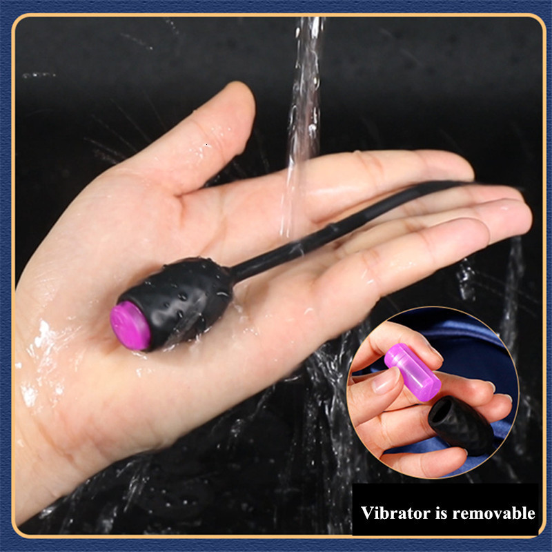 Adult Toys 10 Speed Urethral Vibrator Catheter Penis Plug Sex for Men Vibrating Insertion Love 230804