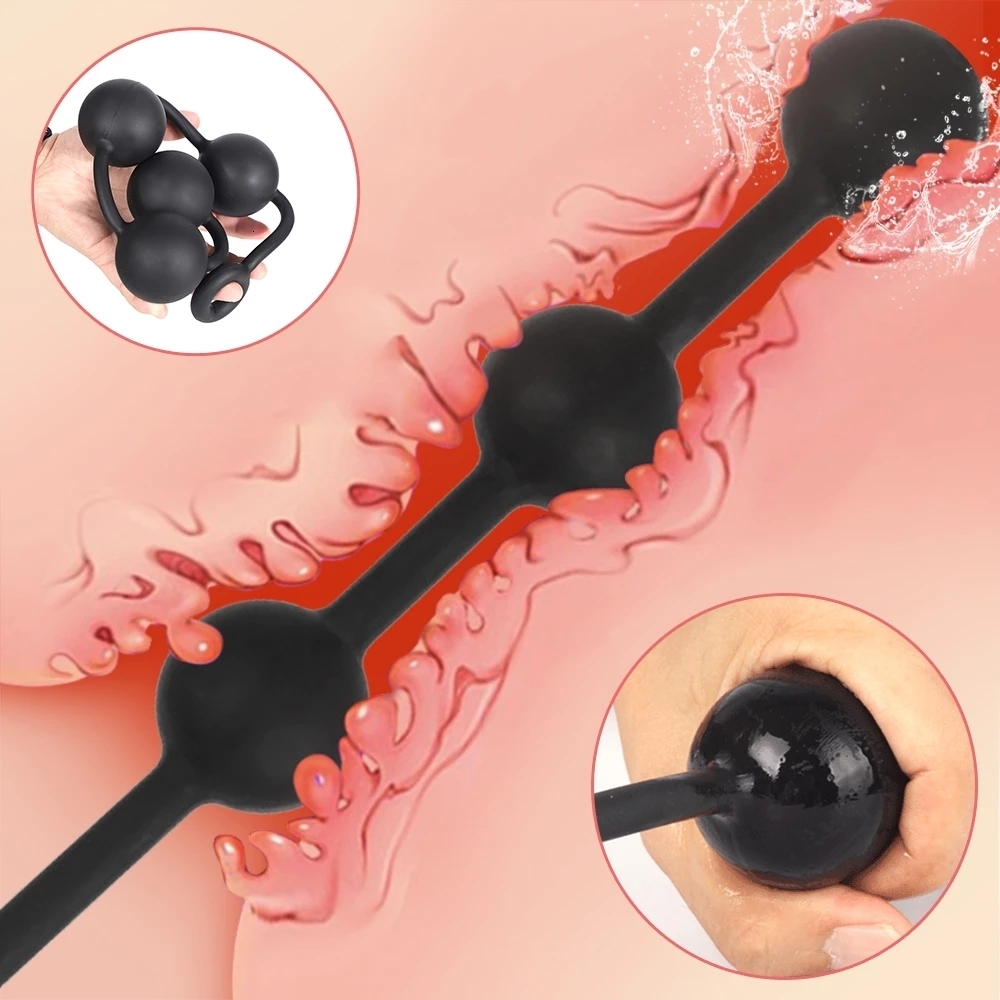 Anal Toys Super big 6 CM Beads Chain Plug Play Pull Ring Ball 4 Sizes Masturbation Prostate Sex For Woman Men Products 230804