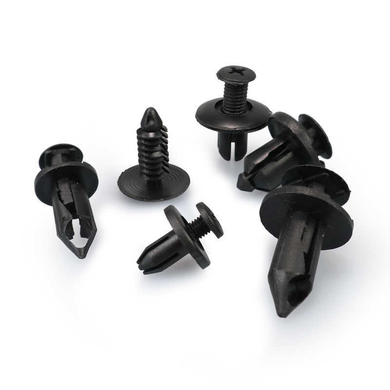 New 190Pcs 6 Size Universal Auto Fastener Push Pin Rivet Trim Clips Vehicle Car Door Panel Fender Liner for Honda Civic Ford Focus