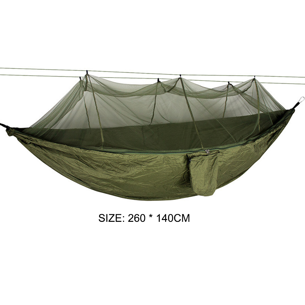 Hammocks 1/2Person Lightweight Camping Hammock Tent Awning Rain Fly Tarp Waterproof Mosquito Net Hammock Canopy 210T Nylon Hammocks 230804
