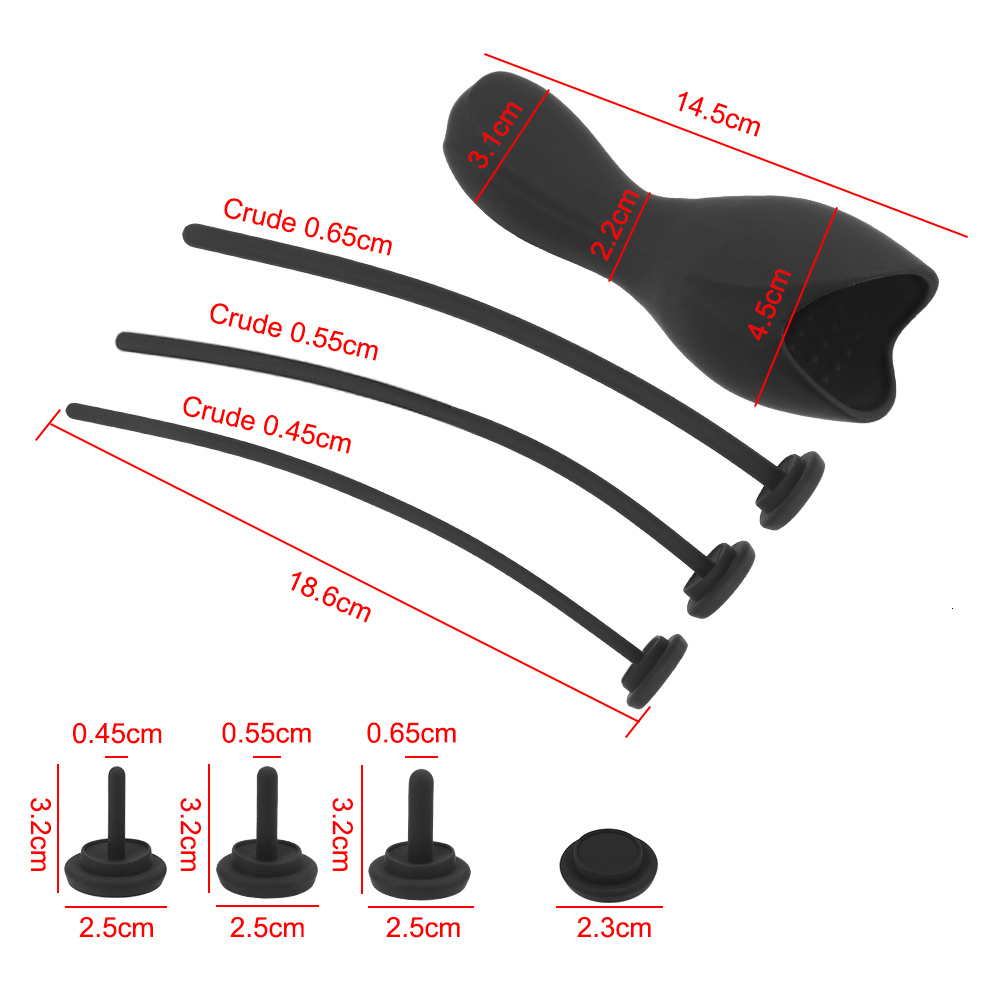 Adult Toys Men Urethral Catheter Sound Vibrators Silicone Masturbator Plug Electric Urethra Dilator Sex Erotic Goods Horse Eye Stick 230804