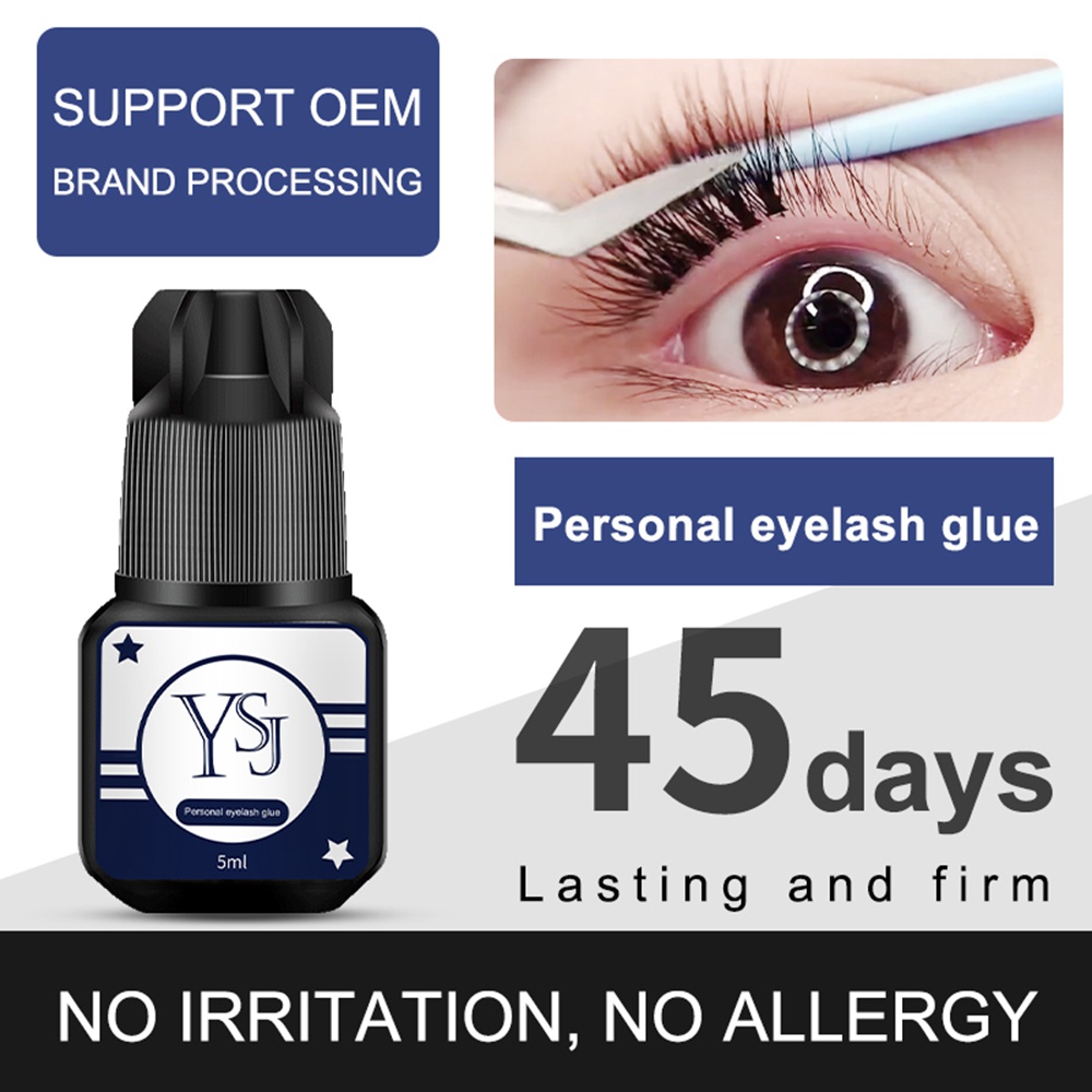 5ml Eyelashes Extension Glue Long Lasting Grafting Lashes Glue Quick Drying Adhesive Black Glue No Irritant Makeup 2360