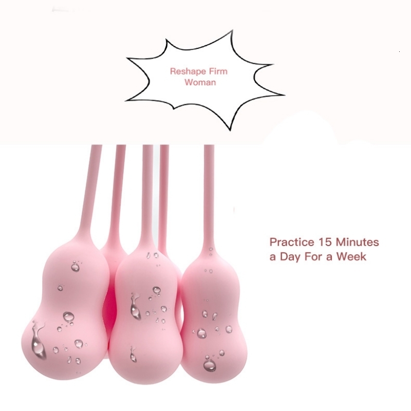 EggsBullets Female Kegel Pelvic Floor Muscle Ball Jump Egg Adult Sex Toys For Women Postnatal Repair A Box Of Five 230804