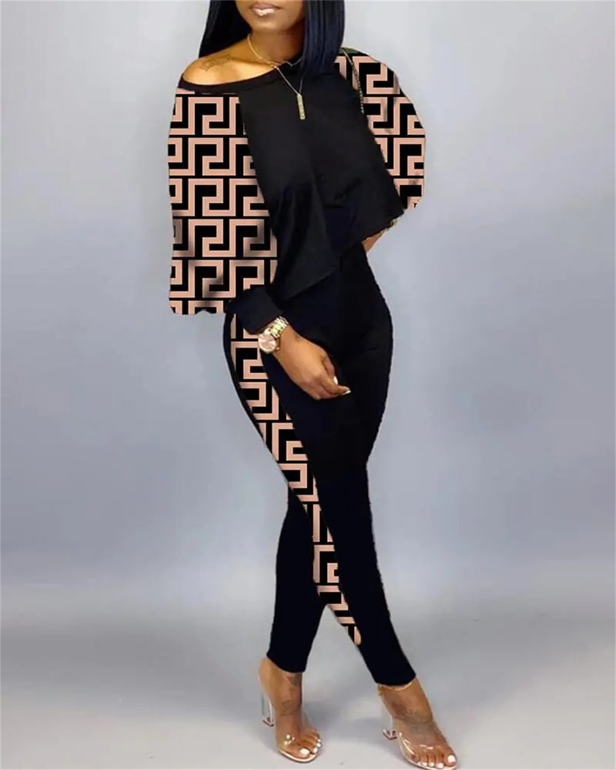 Women Tracksuits Jogger Dress Shirts and PANTS Suits letter Print 2 Piece Set Long Sleeve Lady Outfit Sweatsuits Blouse Trouse Tops Leisure Clothes ou