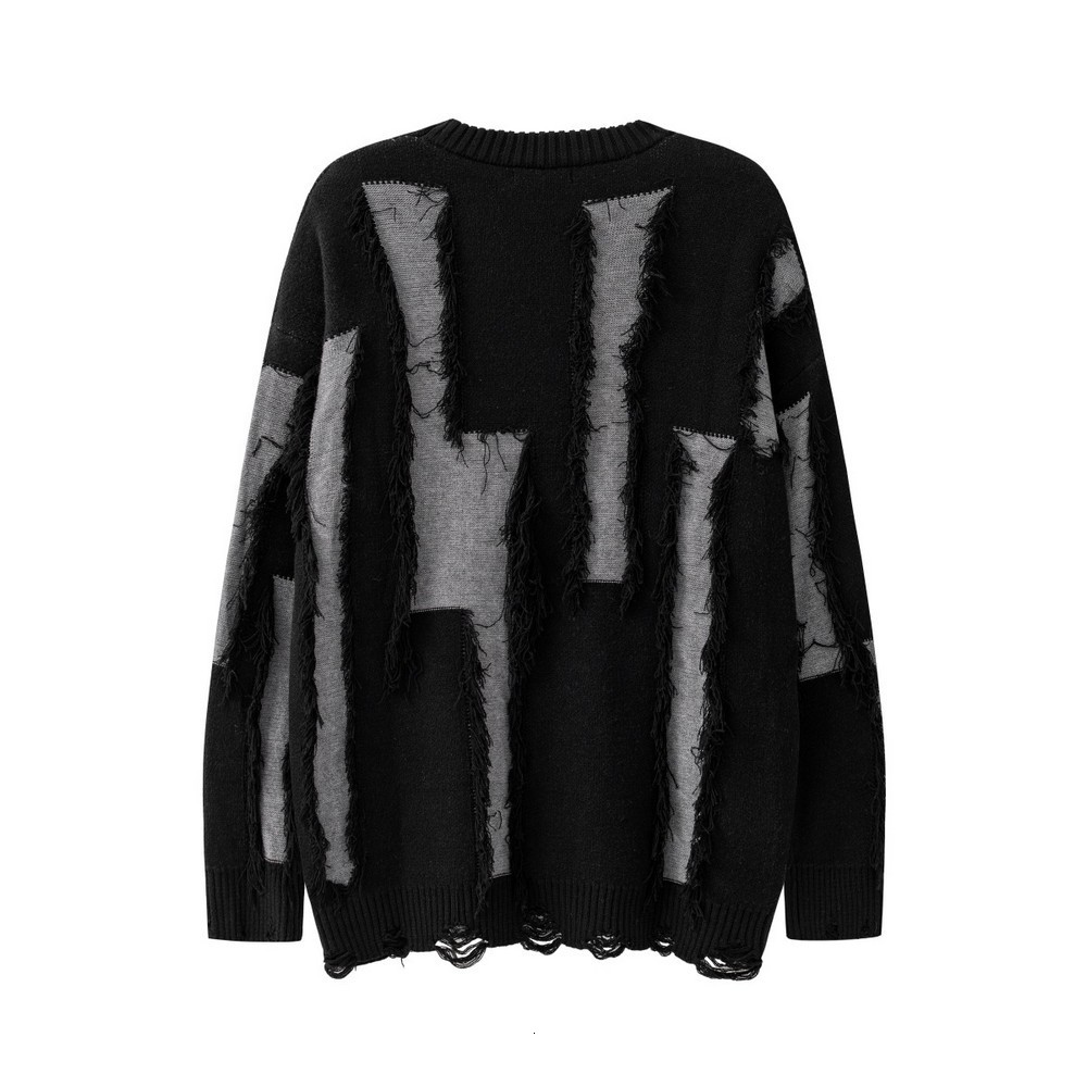 Women's Sweaters Distressed Winter Frayed Tassels Oversized Goth for Women Men Lover's Unisex Ripped Grunge Aesthetic Clothing Pulls 230804