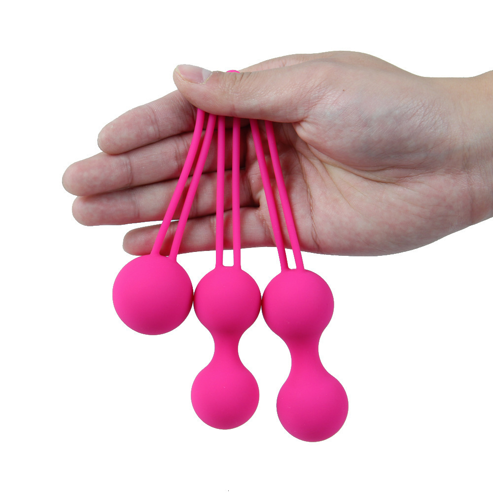EggsBullets 3pcsSet Safe Silicone Ball Exerciser Pelvic Floor Muscle Trainer Perinee Tighten Sex Toys for Women Vaginal Geisha 230804