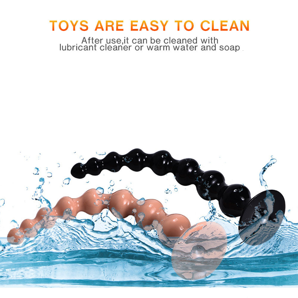 Anal Toys Large Beads Plugs Long Balls Butt Plug Adult Sex For Women Men Gay Anus Masturbator Expander Buttplug Dilatador 230804