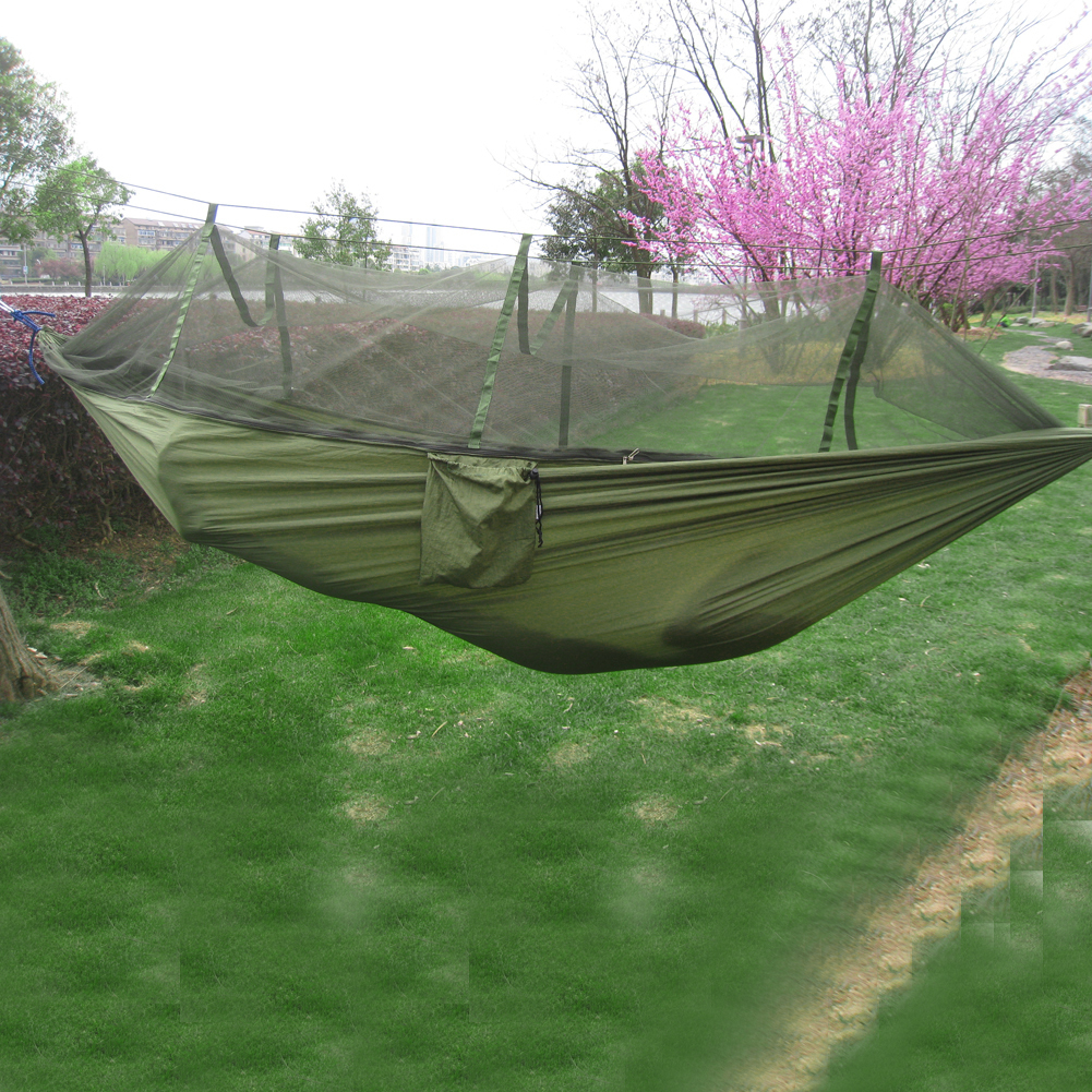 Hammocks 1/2Person Lightweight Camping Hammock Tent Awning Rain Fly Tarp Waterproof Mosquito Net Hammock Canopy 210T Nylon Hammocks 230804
