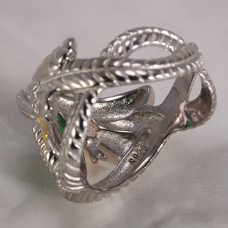 Wedding Rings Real 925 Sterling Silver Aragorn of Barahir LOTR Ring For Men Movie Fan Jewelry 230804