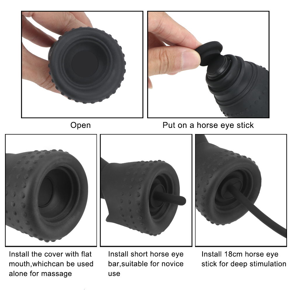 Adult Toys Men Urethral Catheter Sound Vibrators Silicone Masturbator Plug Electric Urethra Dilator Sex Erotic Goods Horse Eye Stick 230804