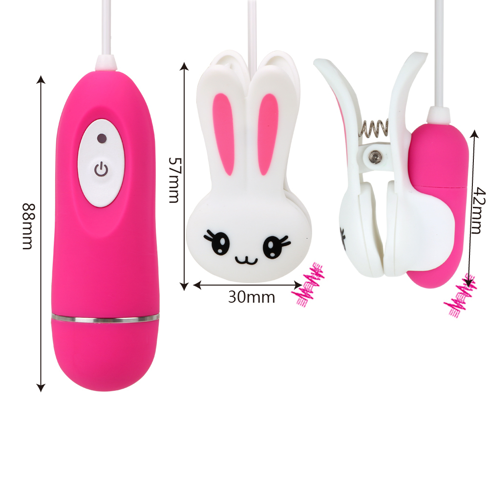 Adult Toys Nipple Clip Breast Massage Vibrator G spot Intimate Clamps 10 Speeds Sex for Women Clitoral Stimulation Shop 230804