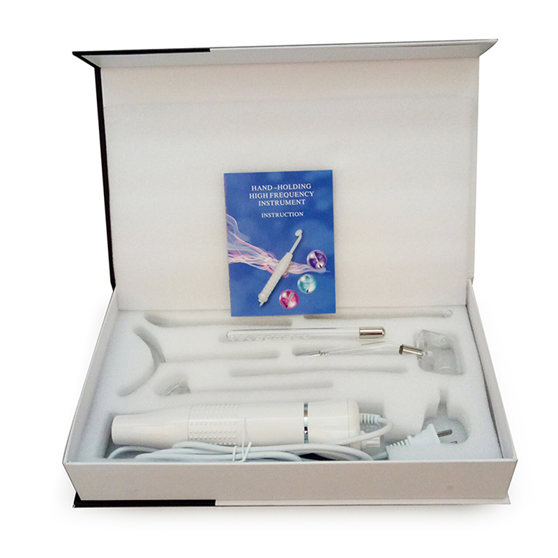 Portable Beauty Infrared Device High Frequency Facial Machine Skin Spot Acne Remover Skin Rejuvenation Electrotherapy 7 Electrodes Glass Tubes