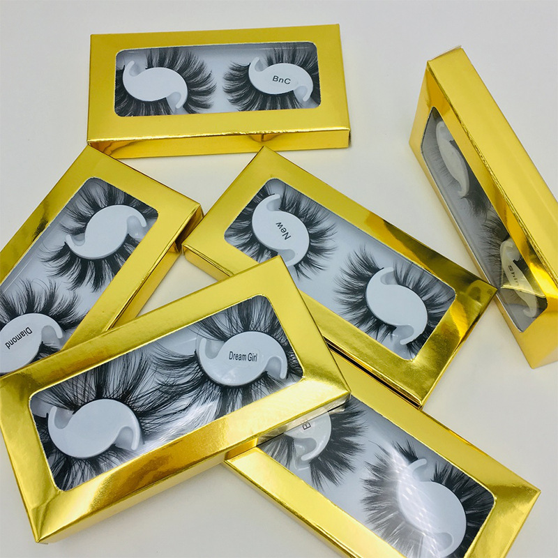 50pcs/set Eyelash Tray Clear False Eyelashes Box Package Case Holder Transparent Empty Lashes Trays Storage Packaging E462
