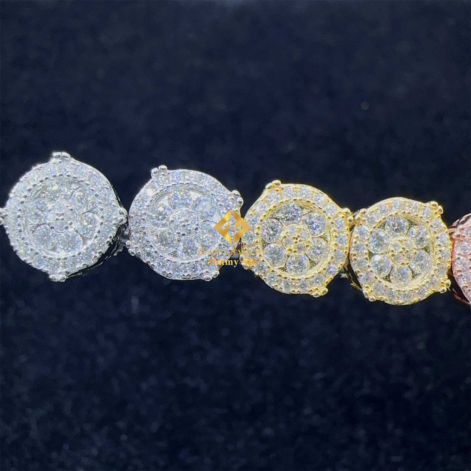 Best Selg Popular Hip Hop Earring Wholesale Price Sier Iced Out Jewelry Vvs Moissanite Dia Men Stud Earrings