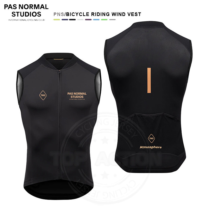 Cycling Shirts Tops PNS Cycling Clothing Vest Pas Normal Studios Thin And Light Sleeveless Cycling Jersey Windproof Cycling Vest Bicycle Jersey 230804