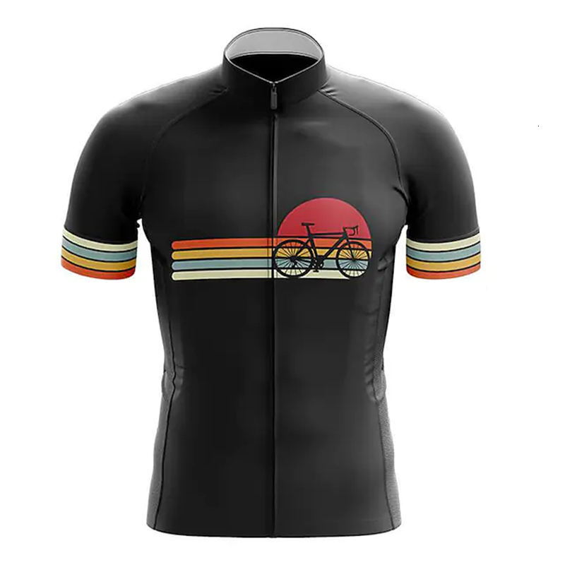 Cycling Shirts Tops Cycling Jersey Short Sleeve Quality Bike Clothing Shirts Men's Cycling MTB Bicycle Slim Top Riding Apparel Quick-drying 23080