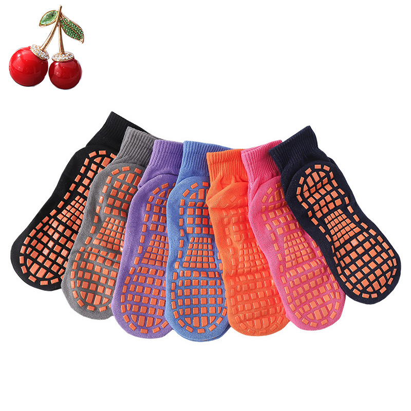OC-Chery Blossom P250001 Customized Athletic Socks Small Student Movement Kindergarten Paradise Non-slip Cotton Socks Wholesale with Pattern Identific