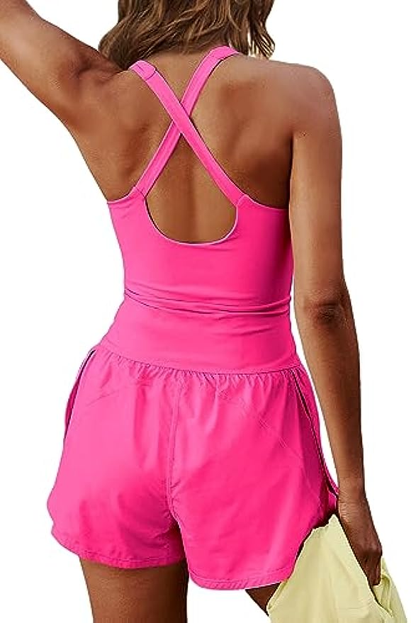 Bridesmaid Dress Women Running Onesie Workout Rompers One Piece Outfits Exercise Jumpsuits Gym Yoga Clothes