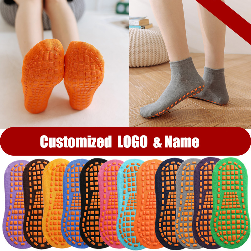 OC-Chery Blossom P250001 Customized Athletic Socks Small Student Movement Kindergarten Paradise Non-slip Cotton Socks Wholesale with Pattern Identific