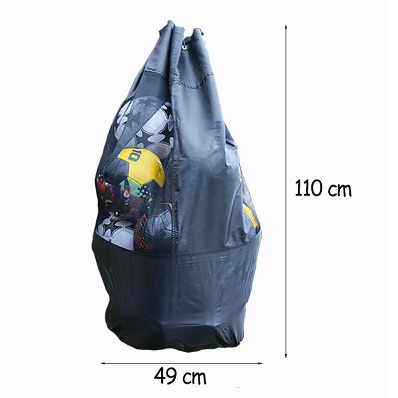 Balls Outdoor Soccer Bag Large Capacity Basketball Volleyball Carrying Sack Waterproof Adjustable Heavy Duty Ball Polyester Mesh 230804