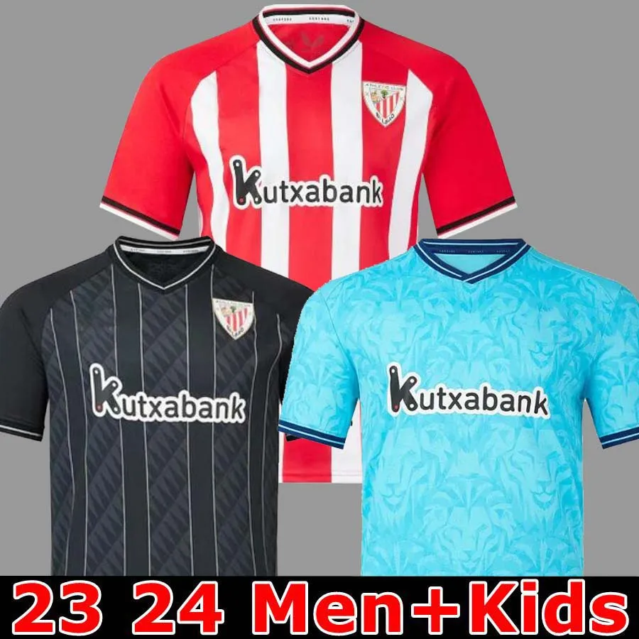 23 24 Club Soccer Jerseys BERENGUER 2023 2024 MUNIAIN Athletic Bilbao Home Away WILLIAMS Football shirt RAUL GARCIA VILLALIBRE Jersey Sancet