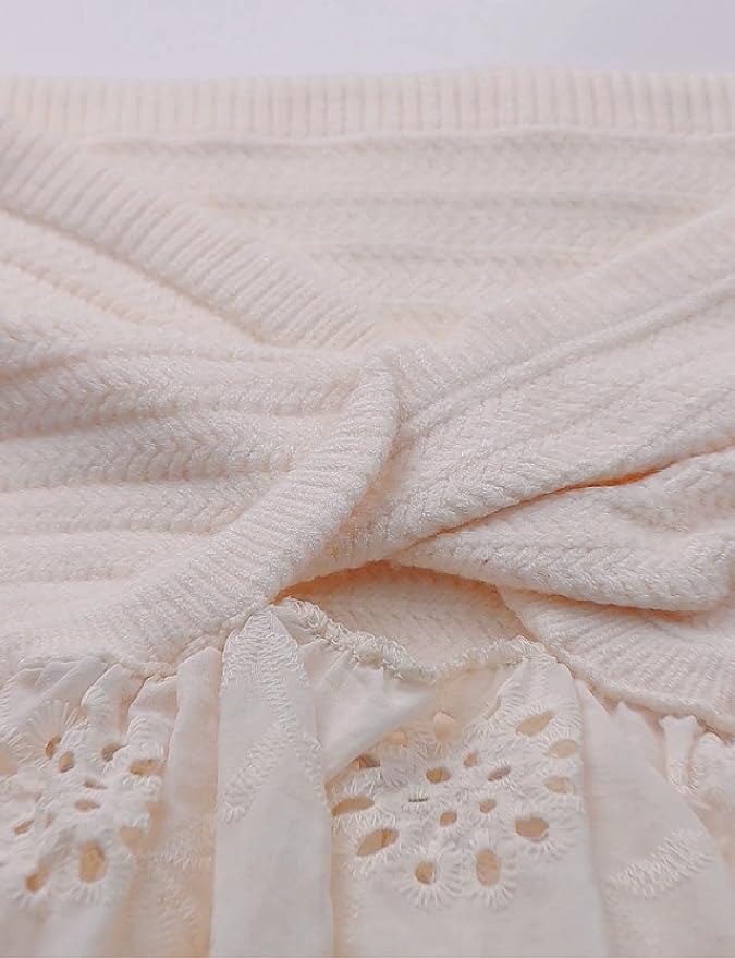 Party Dresses Women Twist Knot Knit Bandeau Embroidery Strapless Off Shoulder Backless Hollow Crop Tank Corset Top