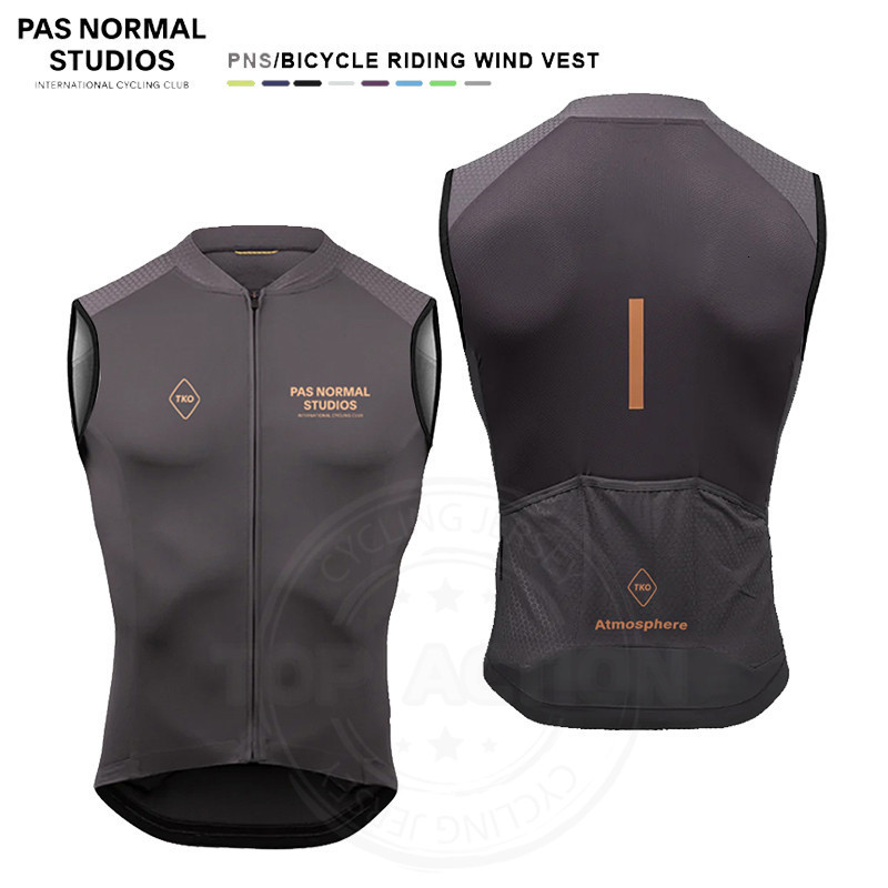 Cycling Shirts Tops PNS Cycling Clothing Vest Pas Normal Studios Thin And Light Sleeveless Cycling Jersey Windproof Cycling Vest Bicycle Jersey 230804
