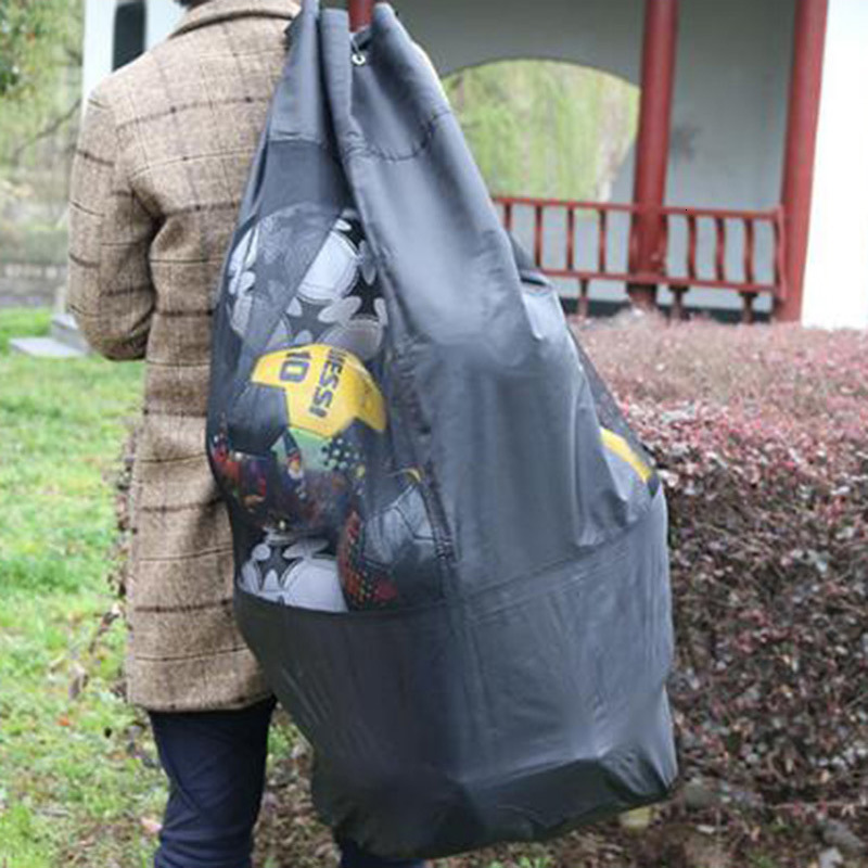 Balls Outdoor Soccer Bag Large Capacity Basketball Volleyball Carrying Sack Waterproof Adjustable Heavy Duty Ball Polyester Mesh 230804