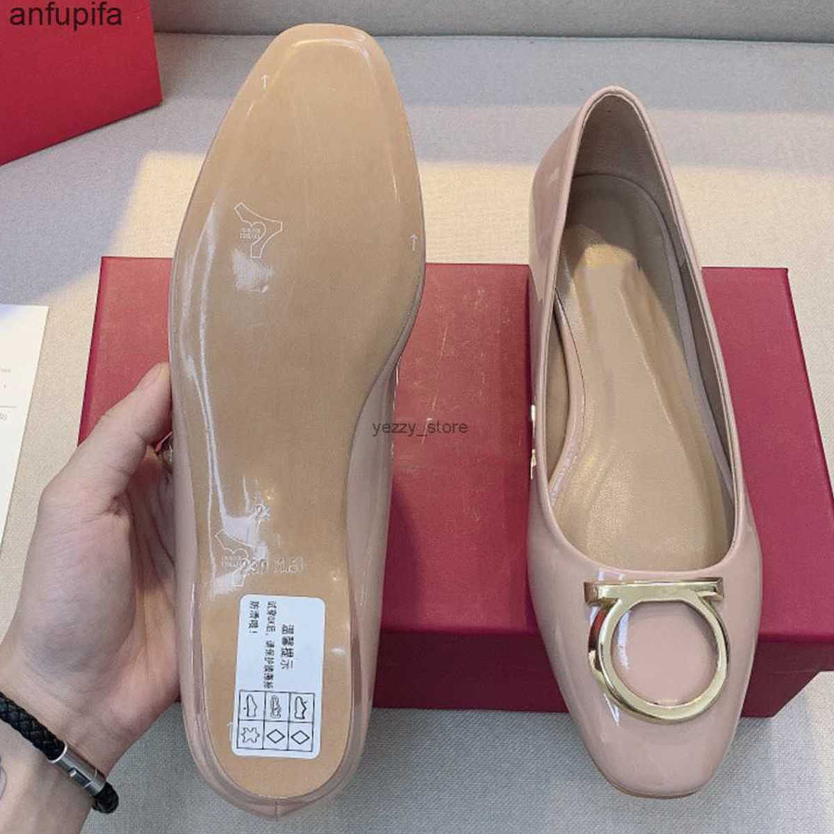 designer ferragamo flat shoe leather pumps high heels patent women woman sandal slipper dfga