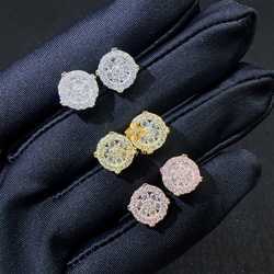 Best Selg Popular Hip Hop Earring Wholesale Price Sier Iced Out Jewelry Vvs Moissanite Dia Men Stud Earrings