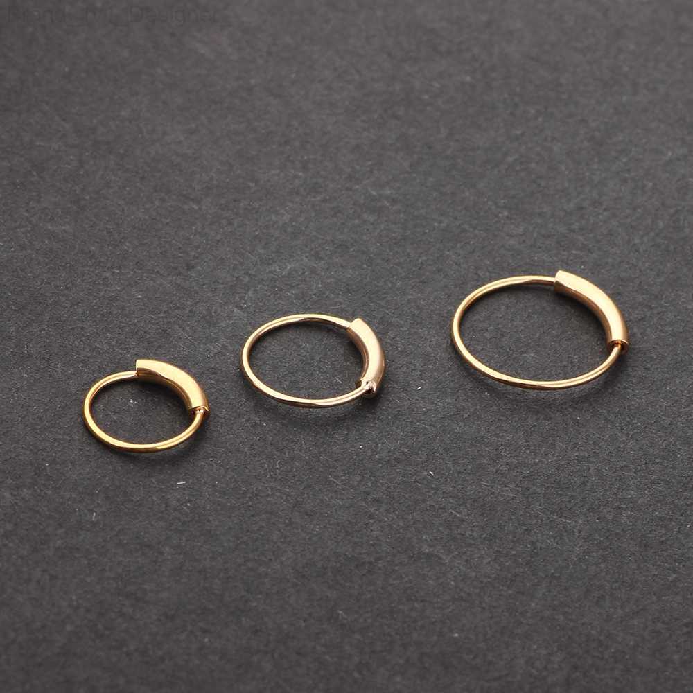 Nose Rings Studs TIANCIFBYJS Fashion Nose Ring Lip Ring Hoop Labret Piercing Rings for Women Pircing Body Jewelry Tragus Earring 60pcs Mix 3 Size L230