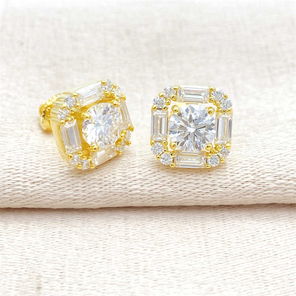 Wholesale Price Vvs Men Women S Sterg Sier Moissanite Stud Earrings