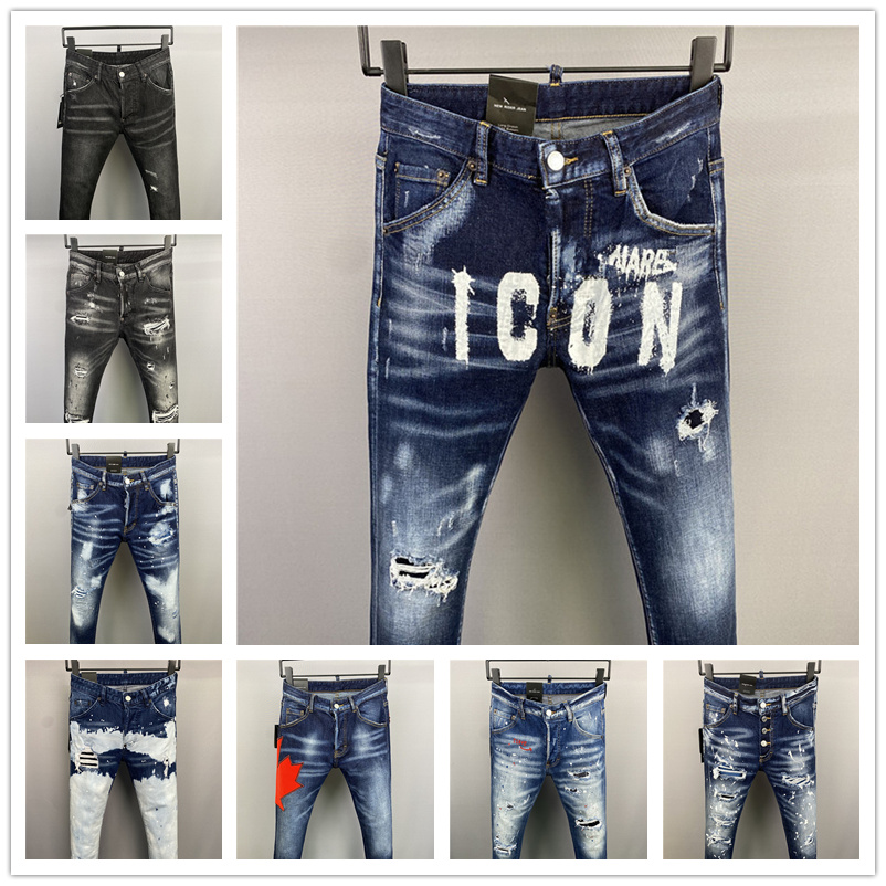 2025 new arrivals d2 mens luxury purple designer denim jeans holes trousers coolguy biker pants clothing 2#023 dsquared2a dsqared2 dsquared dsquared2 JKS9