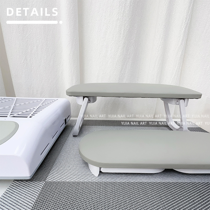 Hand Rests Simple Style PU Leather Folding Nail Hand Rest Pillow Hand Cushion Pillow Holder Nail Art Stand Manicure Table Nail Arm Rests 230804