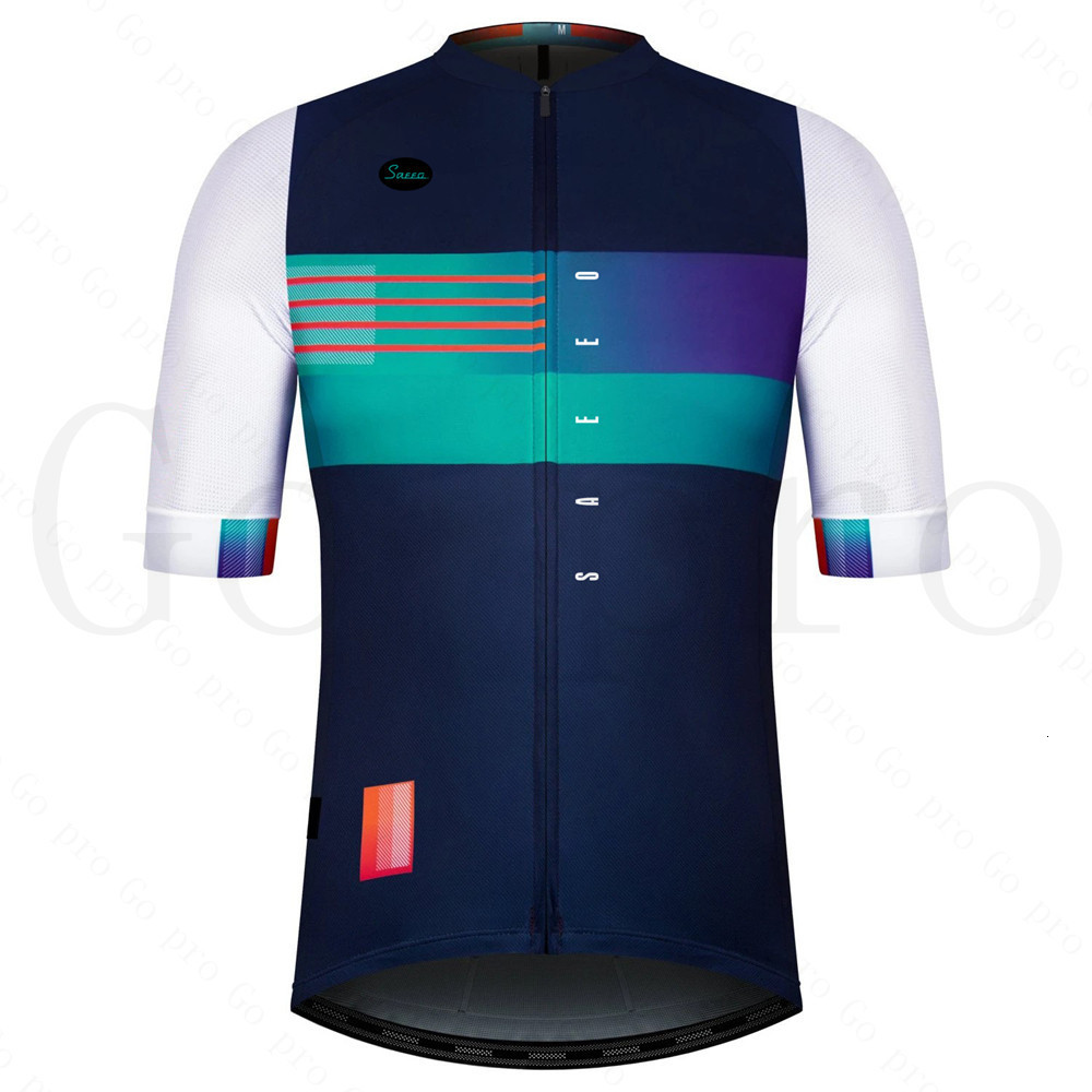 Cycling Shirts Tops Summer High Quality Team Men Cycling Jersey Clothing Black Short Sleeve Breathable Quick Dry Cycle Jersey Clothes Spain 230804bj