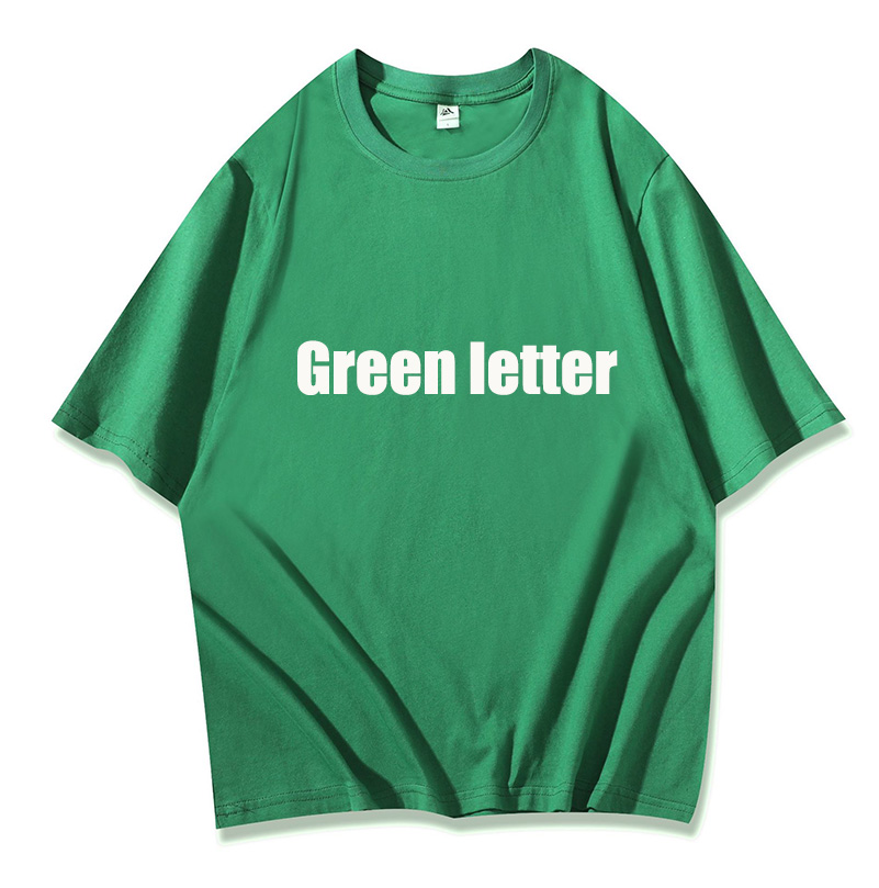 OC0015# Personalized Customized T-shirt Hot Stamping Letter Abbreviation LOGO Unisex Student Class Uniform Team Clothing Color