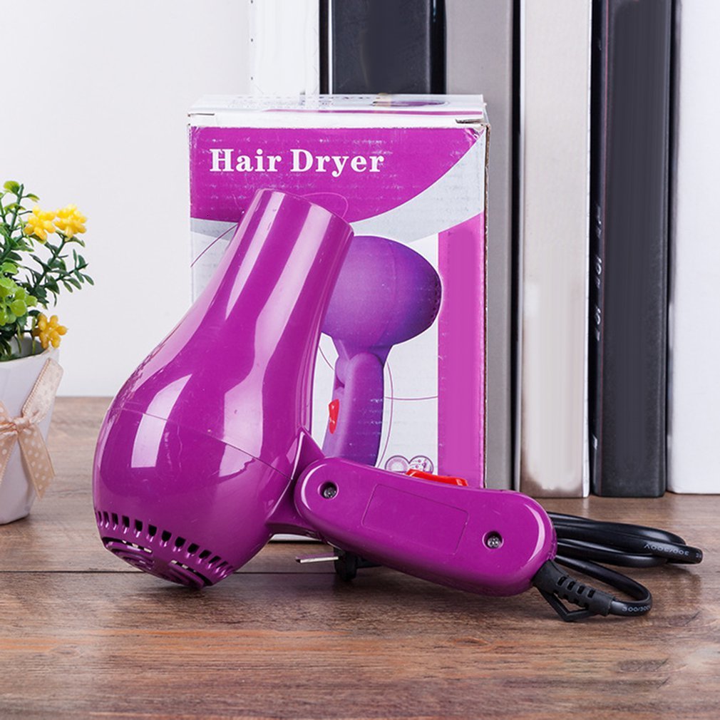 Hair Dryers Mini Professional Dryer Collecting Nozzle 220V US Plug Foldable Travel Household Electric Blower 230807