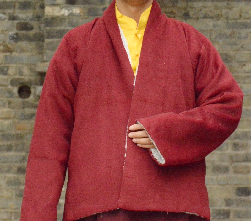 Lama Monk Wear Winter Wave Handmade Coat Tibetan Monk Buddha Winter Jacket Thickened Velvet Dongbo Monk Overcoat Tibet Men