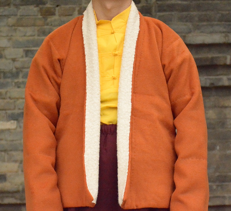 Lama Monk Wear Winter Wave Handmade Coat Tibetan Monk Buddha Winter Jacket Thickened Velvet Dongbo Monk Overcoat Tibet Men