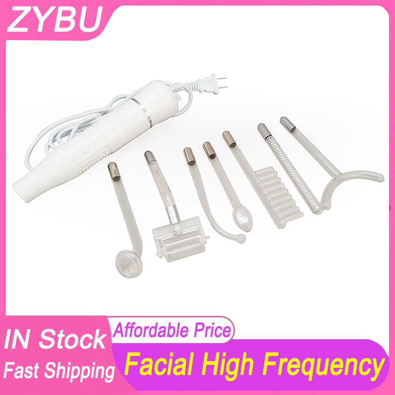Portable High Frequency Device Electrode Wand Facial Machine Acne Remover Face Massager Beauty SPA Skin Tightening Face Lifting Skin Rejuvenation