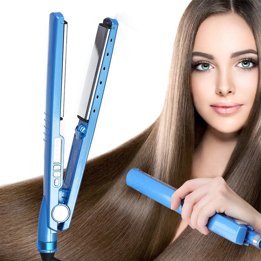 Hair Straighteners 2023 Professional Straightener Flat Iron 11 4 Nano 450F Temperature clamp curler 230807
