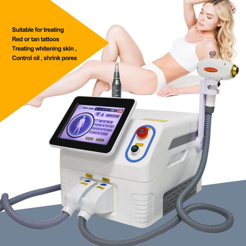 2023 Picosecond Tattoo Hair Removal Diode 808 Diode Laser and Pico 2in1 Beauty Equipment